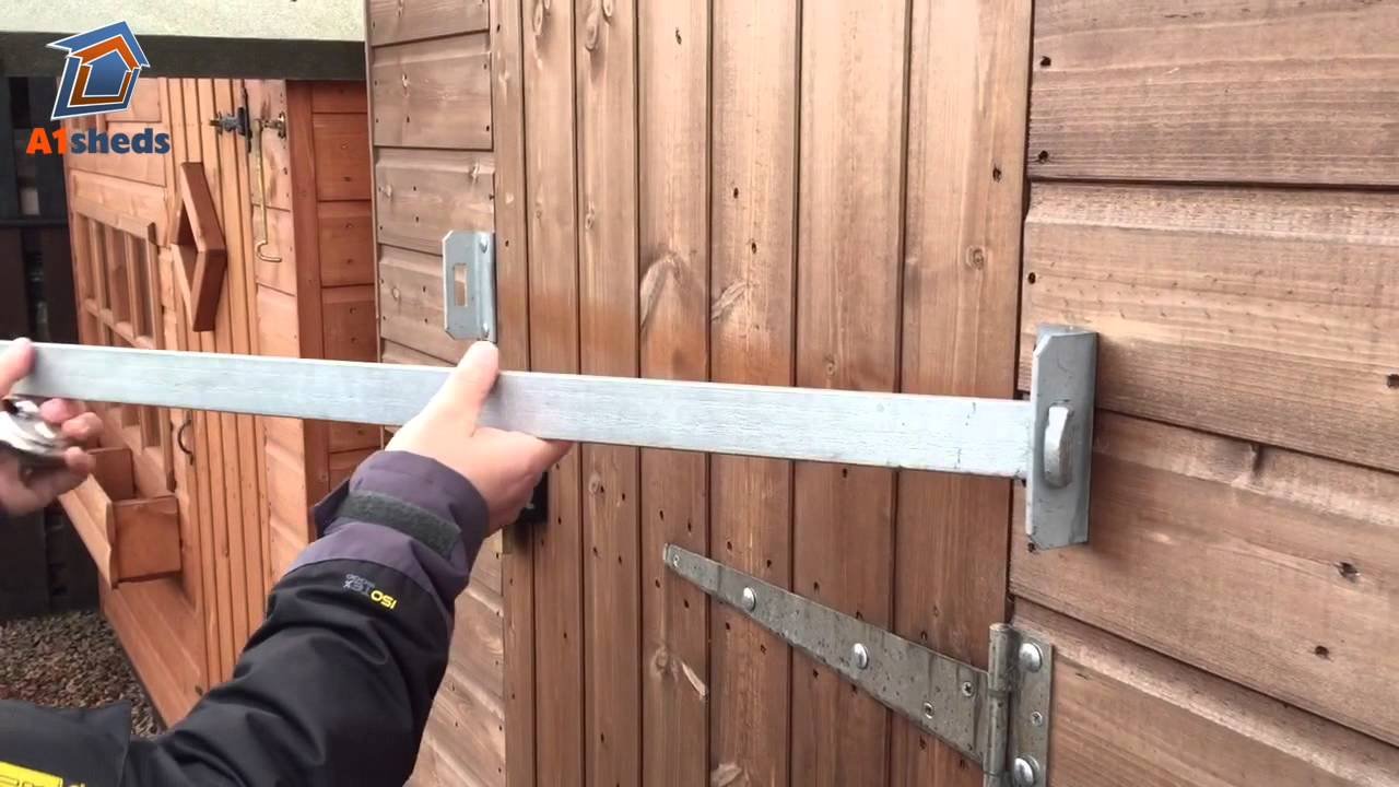 A1 ShedBAR - How to protect your shed with a door security bar