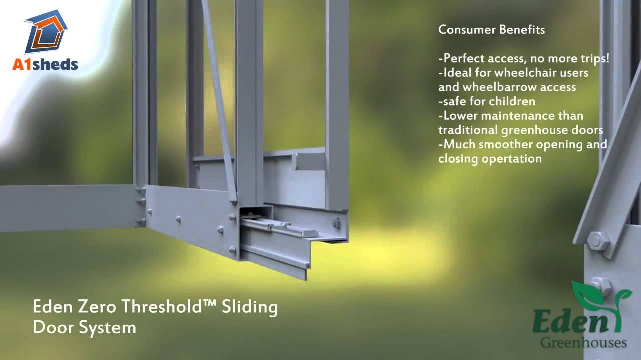 Eden Greenhouses -  Zero Threshold Door System