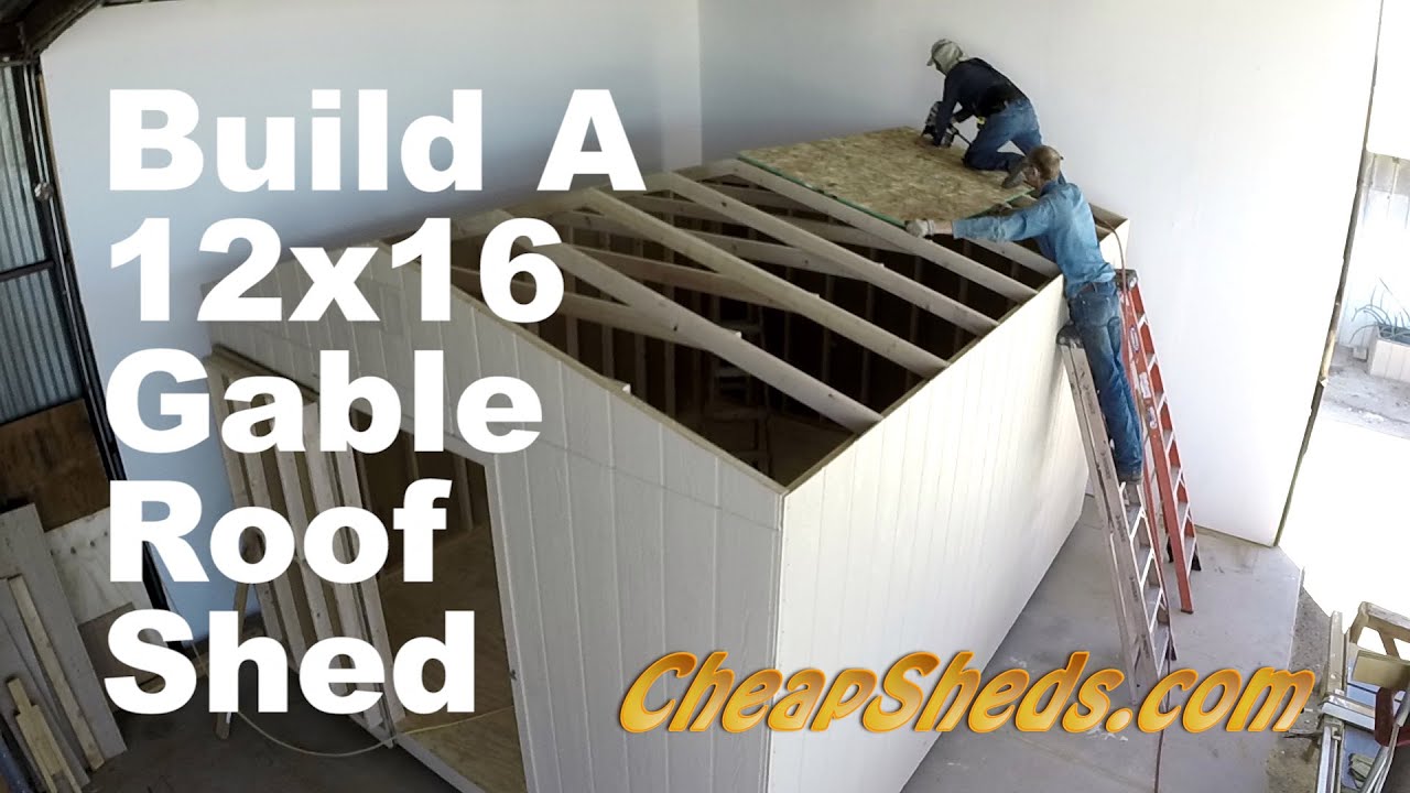 How To Build A 12x20 Gable Roof Shed In 10 Minutes