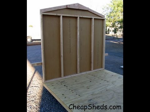 How To Build Gable End Walls With Your Garden Storage Shed Plans Video