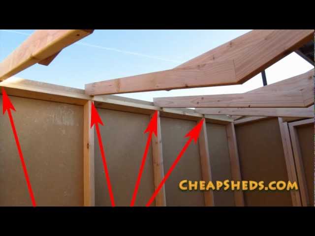 How To Frame Your Shed Roof Video