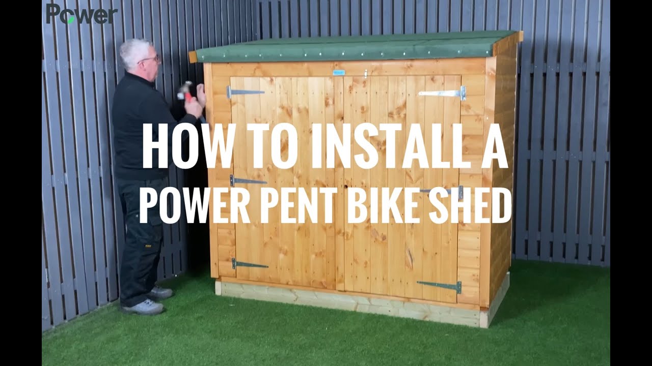 How to install a Power Pent Bike Shed by Power Sheds