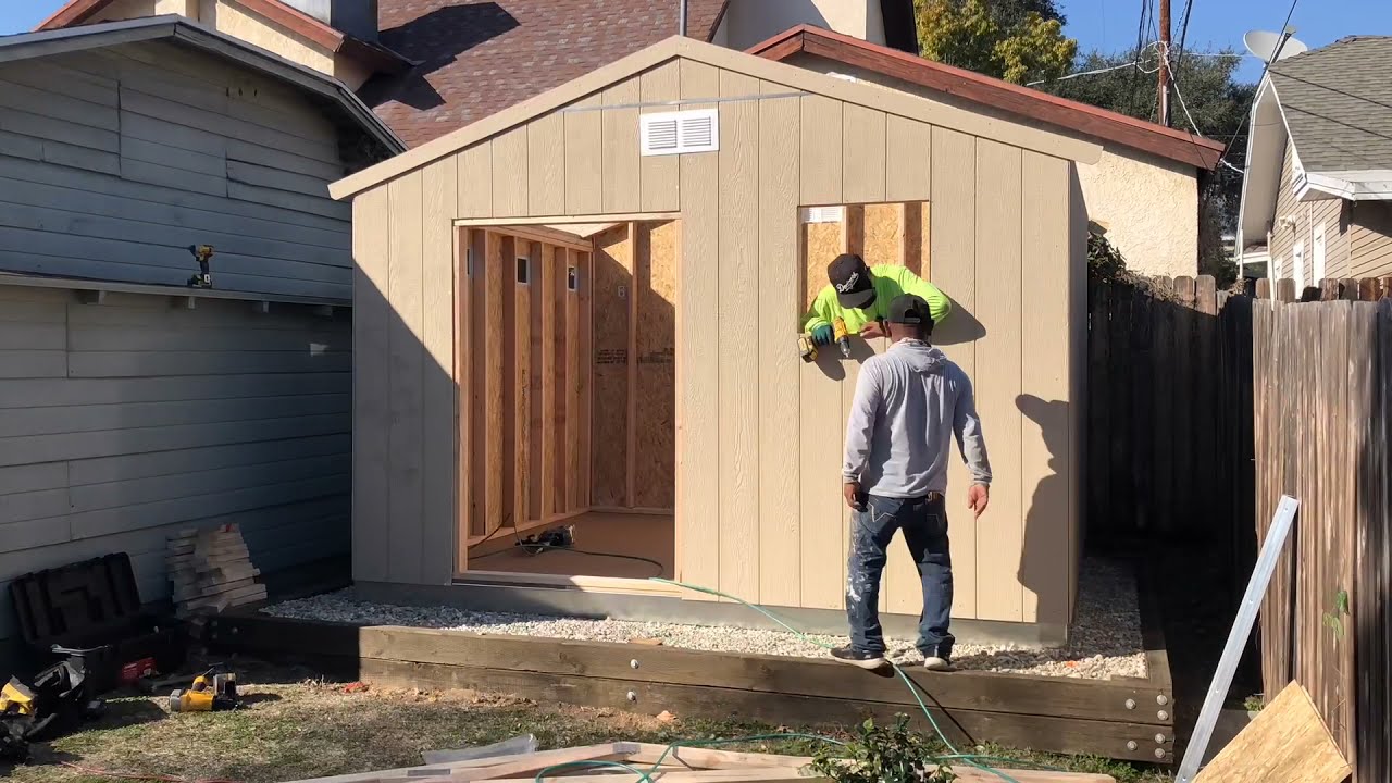 Janie's Shed Installation Day