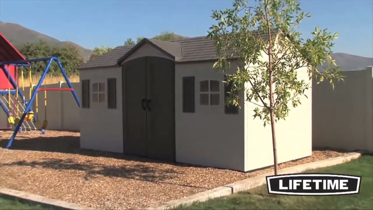 Lifetime 6446 15 'x 8' Outdoor Storage Shed review 2021