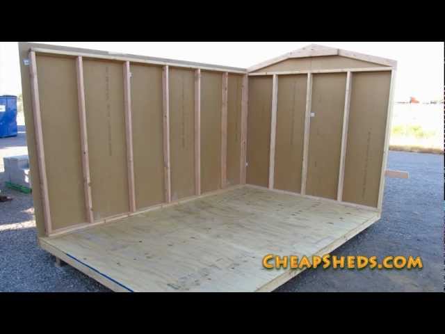 Raising And Attaching Your Storage Shed Walls Video