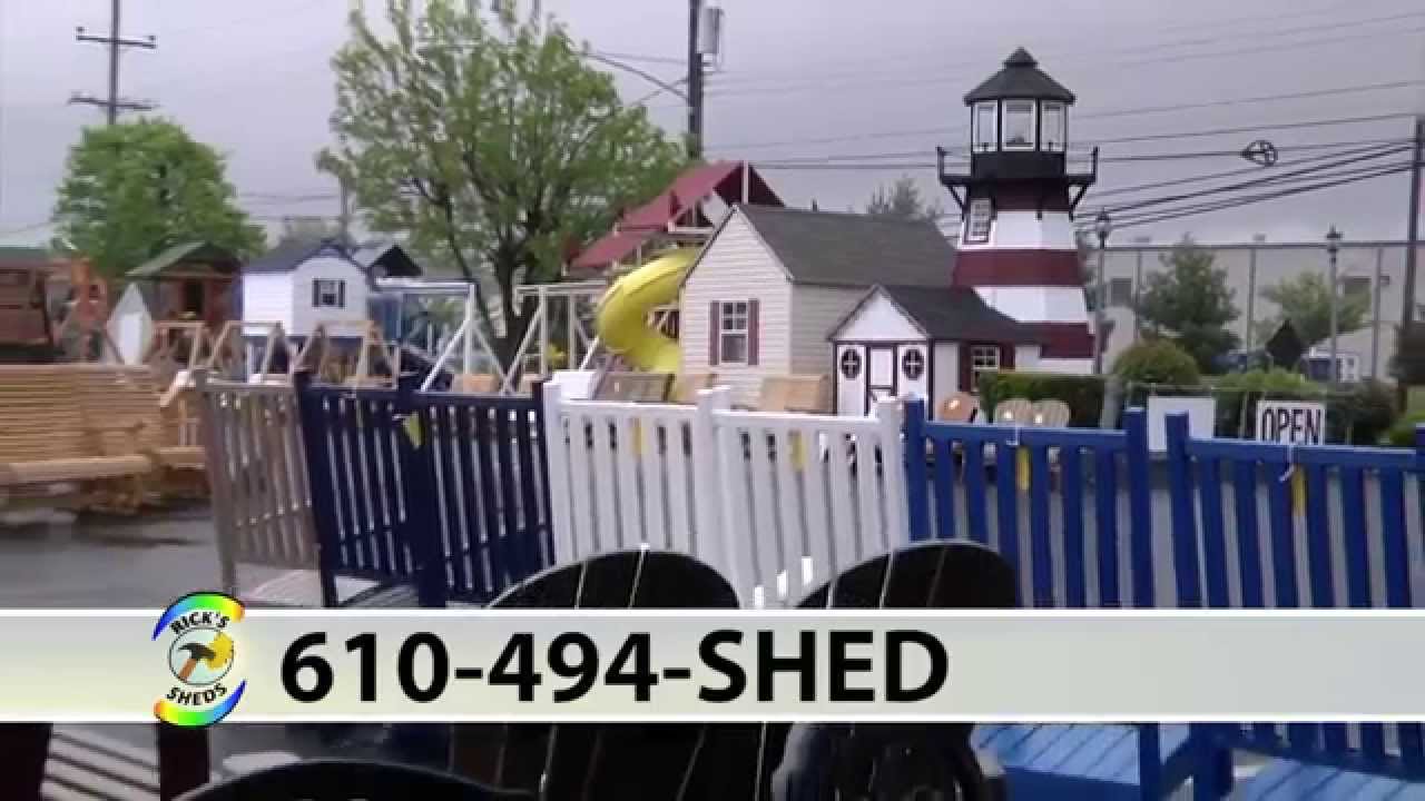 Rick's Sheds and Outdoor Furniture Showroom in Aston, Pa