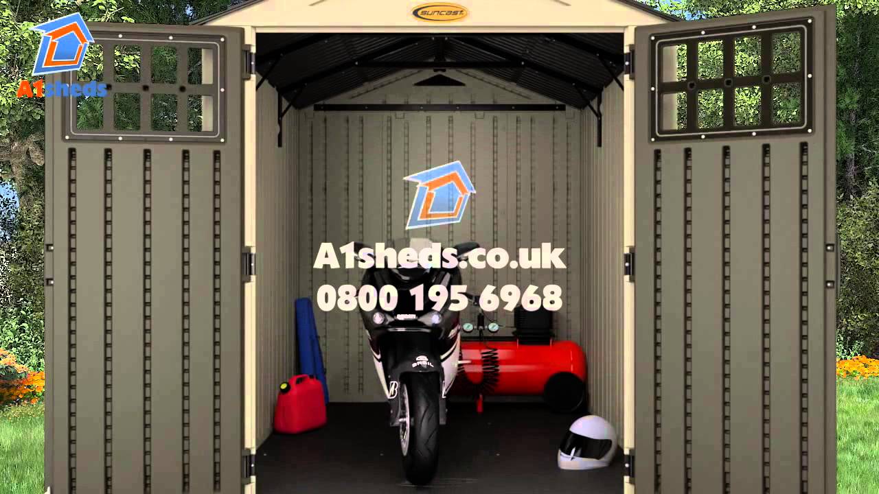 Suncast UK Shed Walk-In Storage Animation