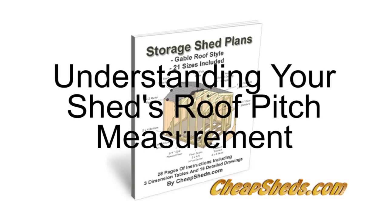 Understanding Your Shed's Roof Pitch Measurement