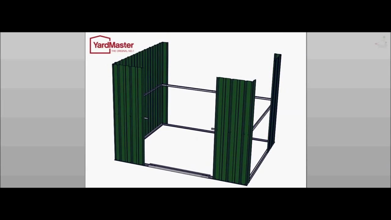 YardMaster Emerald Deluxe 10x10 GEYZ Metal Shed - Video Assembly