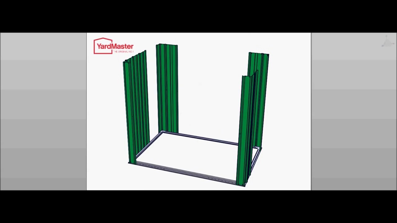 YardMaster Emerald Deluxe 6x5 GEYZ Metal Shed - Video Assembly