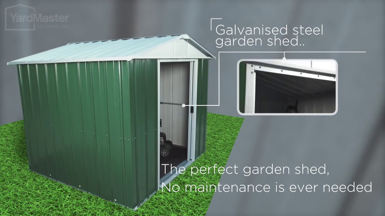 YardMaster Emerald Deluxe Metal Shed GEYZ Range