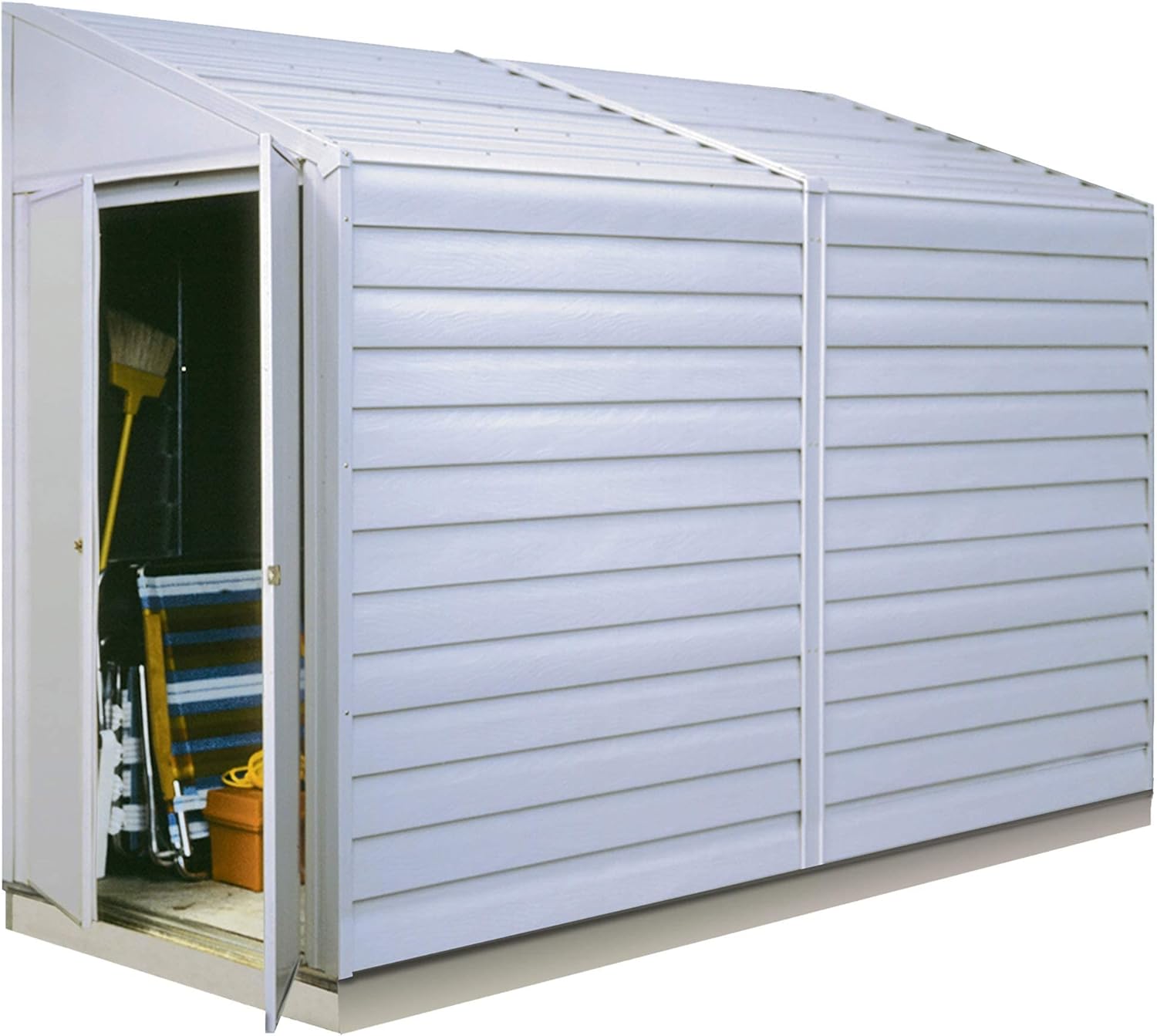 arrow shed yardsaver compact galvanized steel storage shed review