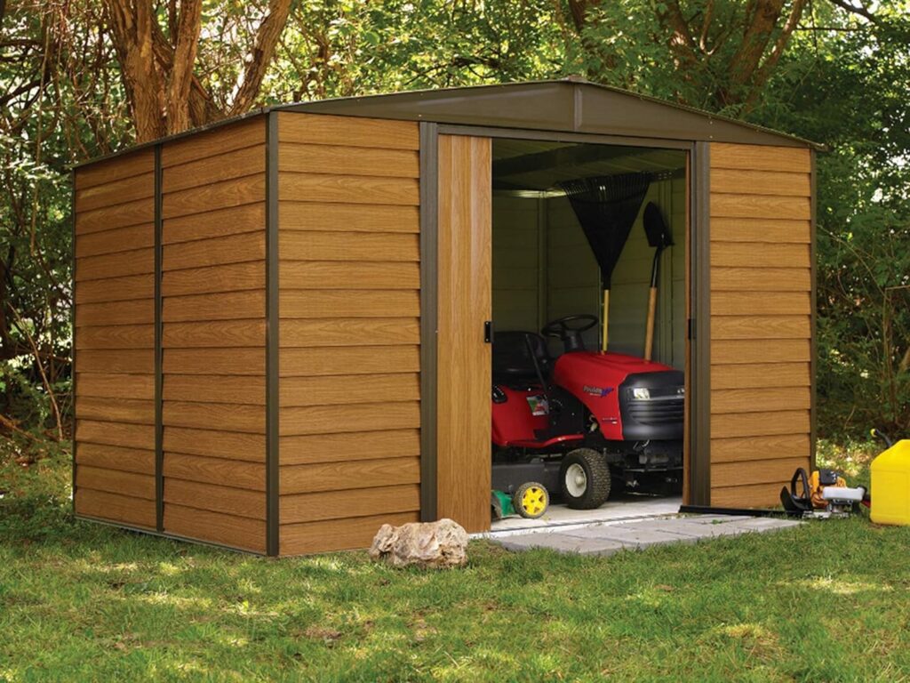 Arrow WR108 Woodridge EG, 10 by 8-Feet Steel Storage Shed, 10 by 8