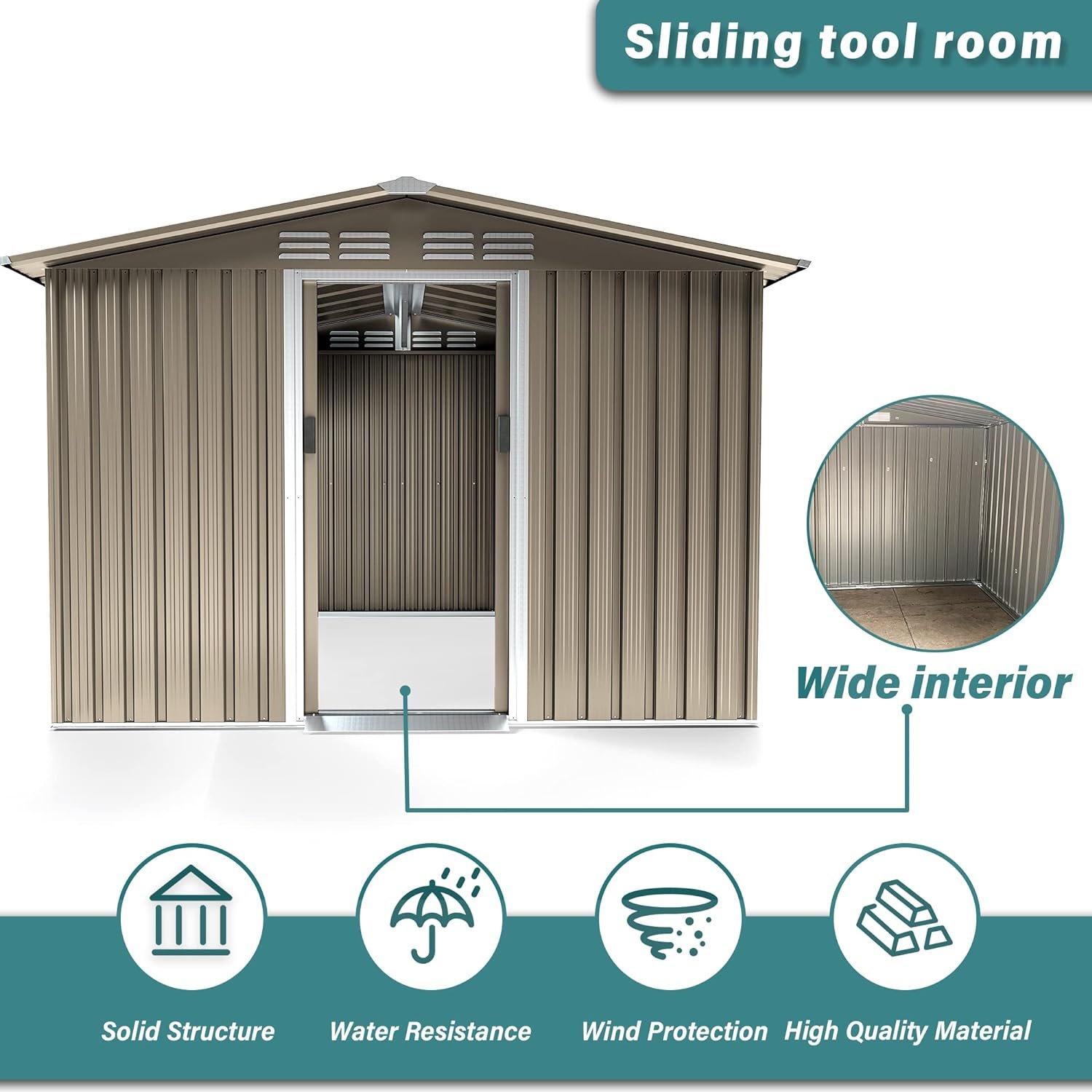 gotland 8 x 6 metal storage shed review