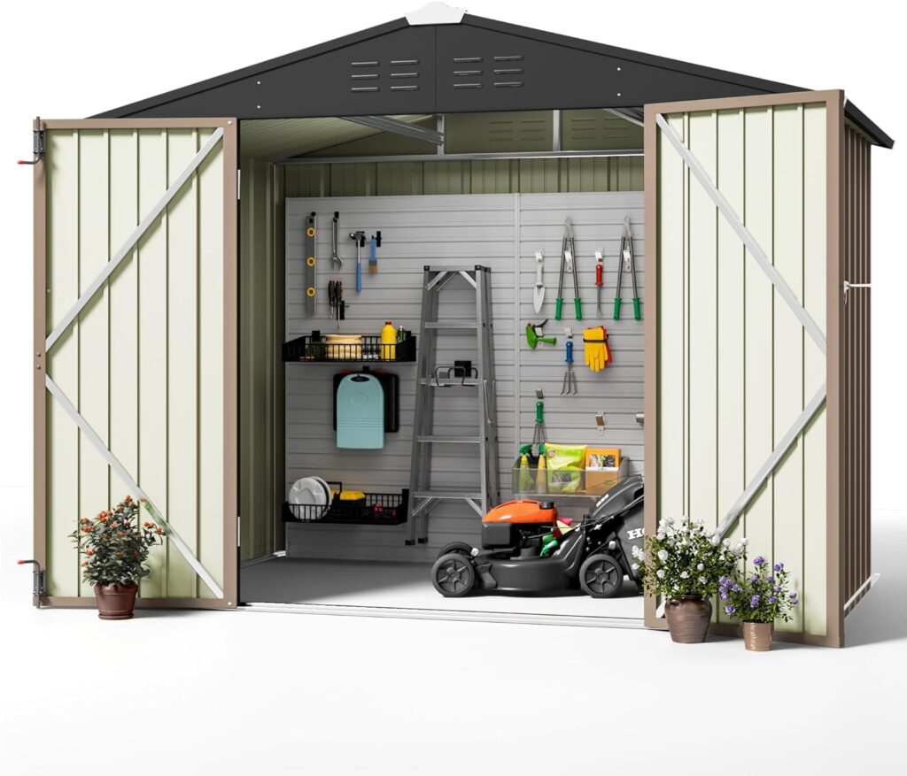 Greesum Metal Outdoor Storage Shed 8FT X 6FT Review