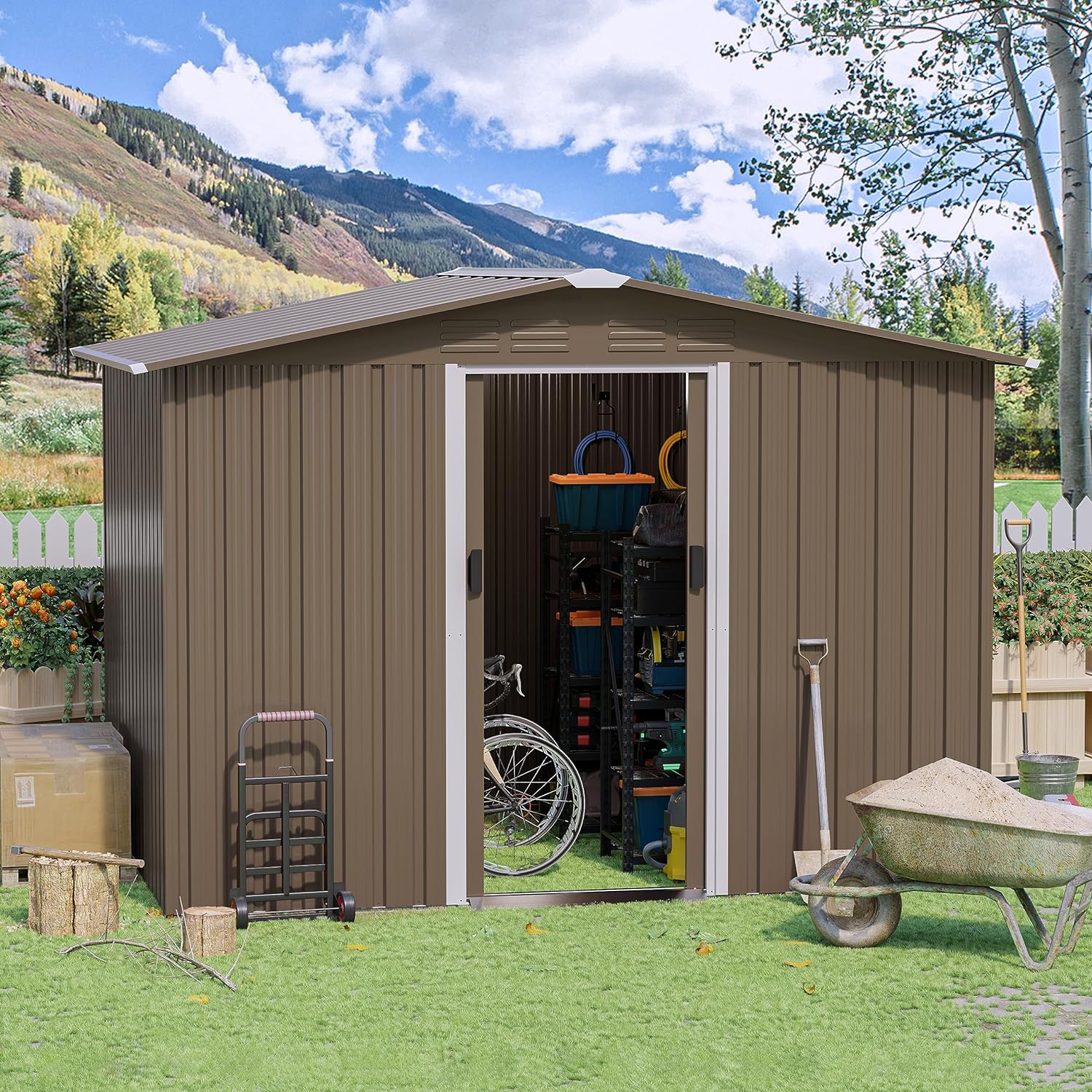 rtdtd 8ft x 6ft outdoor storage shed review