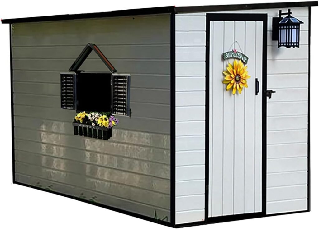 Storage shed,Metal shed, Lockable Outdoor Storage Sheds with Solar Lights, Suitable for Gardens,Yards,terraces,can Store Various Tools,Bicycles,weeders,and Other Outdoor Products (Color : J)