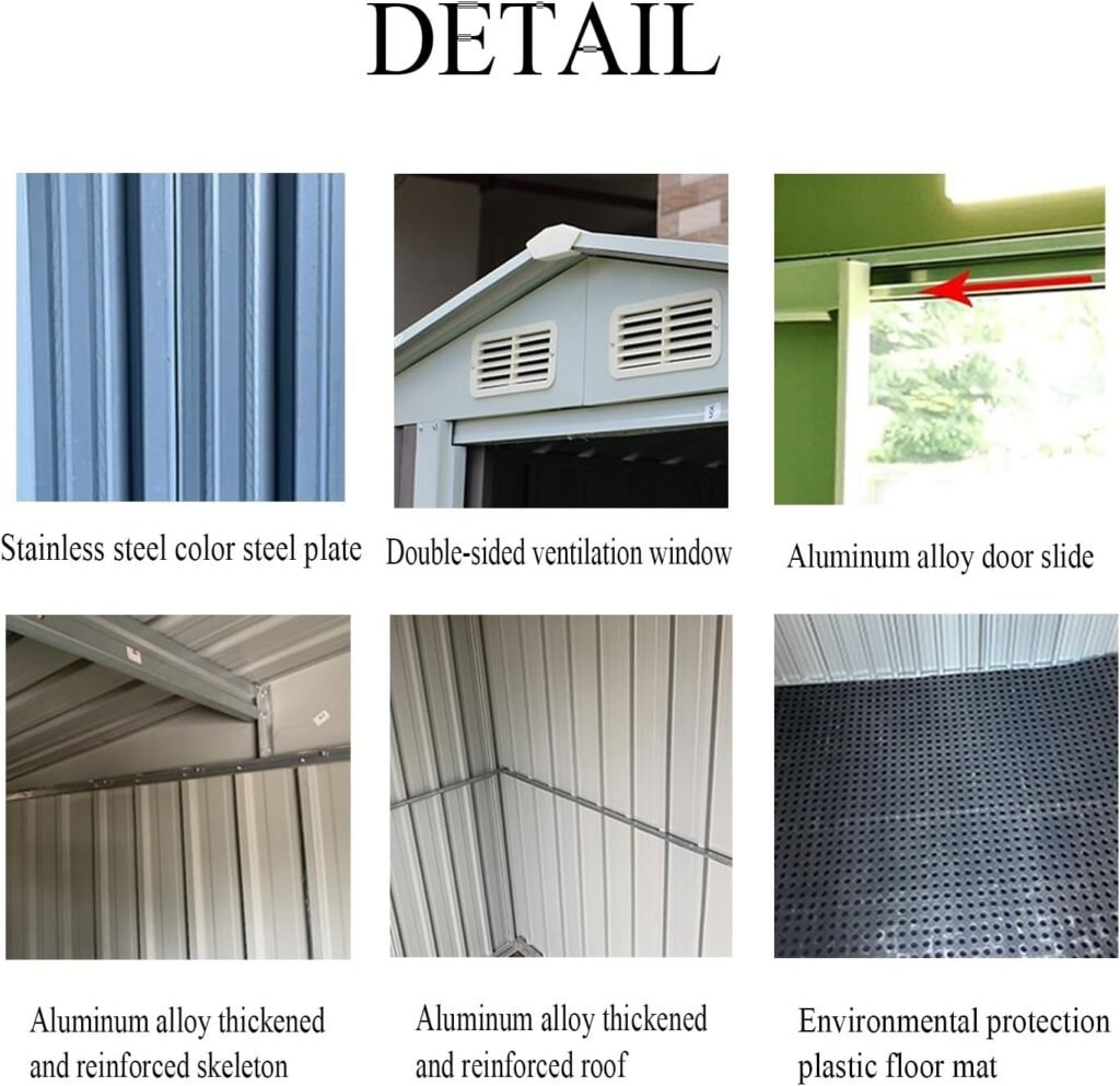 Storage shed,Sheds-Outdoor Storage Sheds,Available as Temporary housing,It can Store All Kinds of Tools,with a Lock Design to Avoid Losing itemscan Store Various Tools,Bicycles,weeders (Color : C)