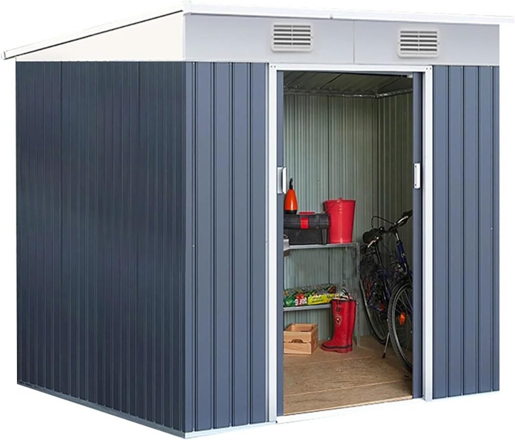 Storage shed,Sheds-Outdoor Storage Sheds,Available as Temporary housing,It can Store All Kinds of Tools,with a Lock Design to Avoid Losing itemscan Store Various Tools,Bicycles,weeders (Color : C)