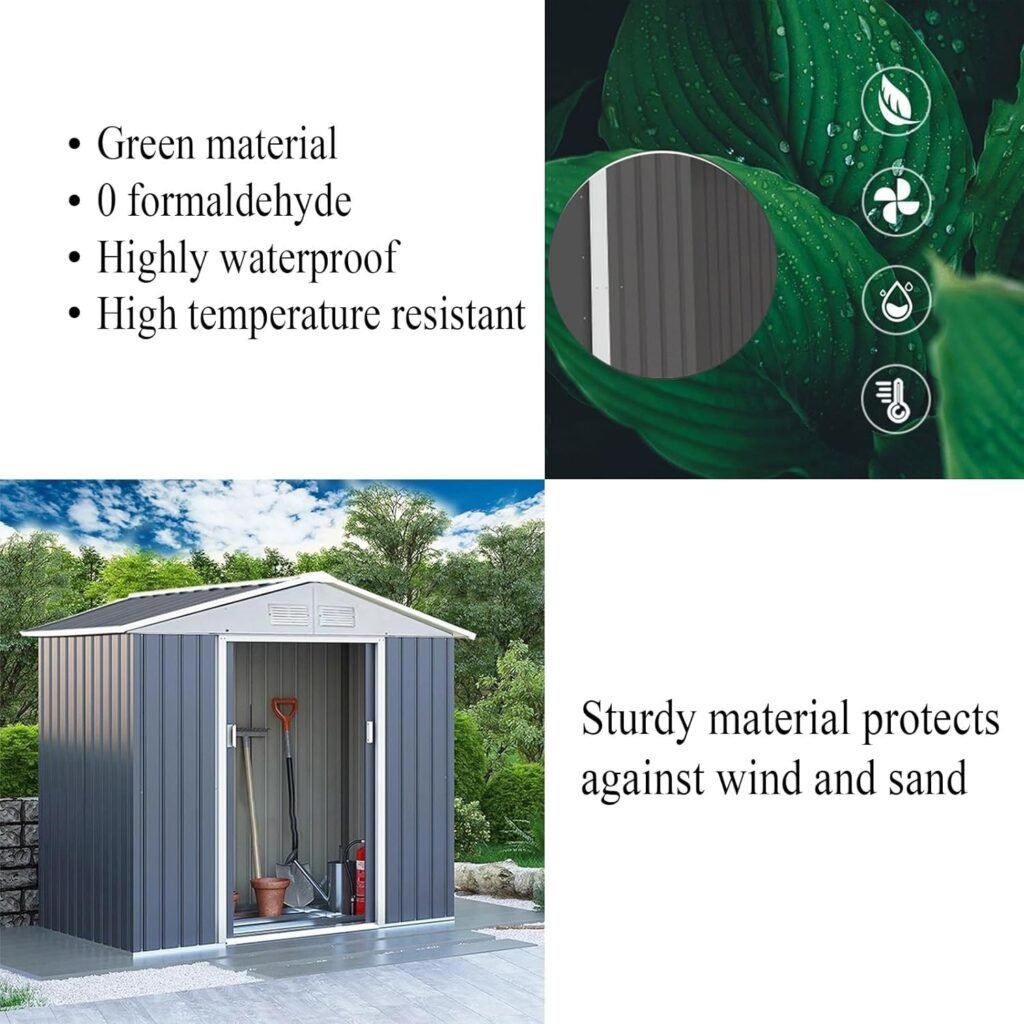 Storage shed,Sheds-Outdoor Storage Sheds,Available as Temporary housing,It can Store All Kinds of Tools,with a Lock Design to Avoid Losing itemscan Store Various Tools,Bicycles,weeders (Color : C)