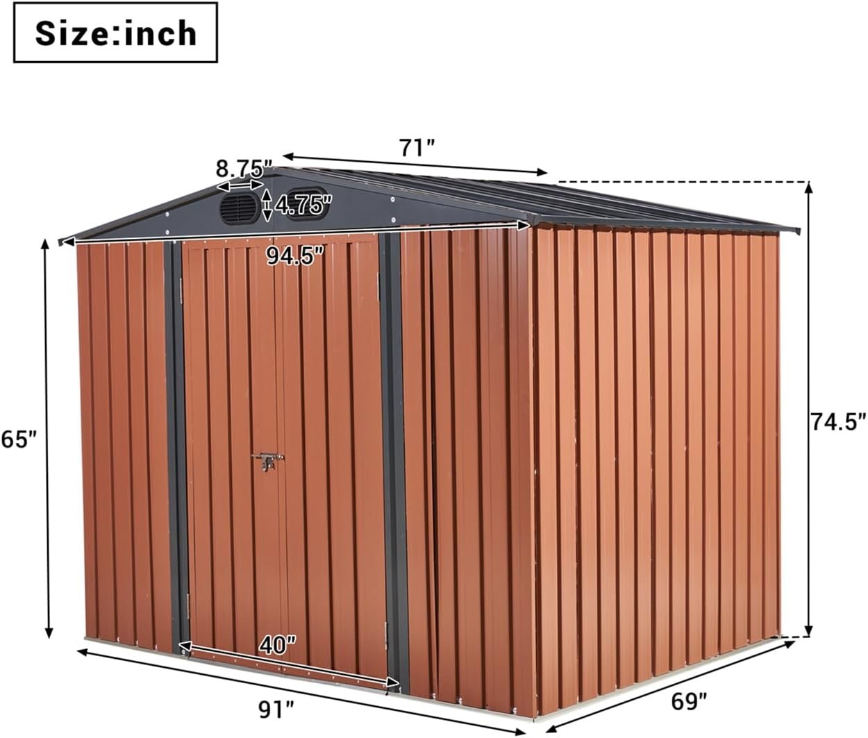 metal garden storage shed review