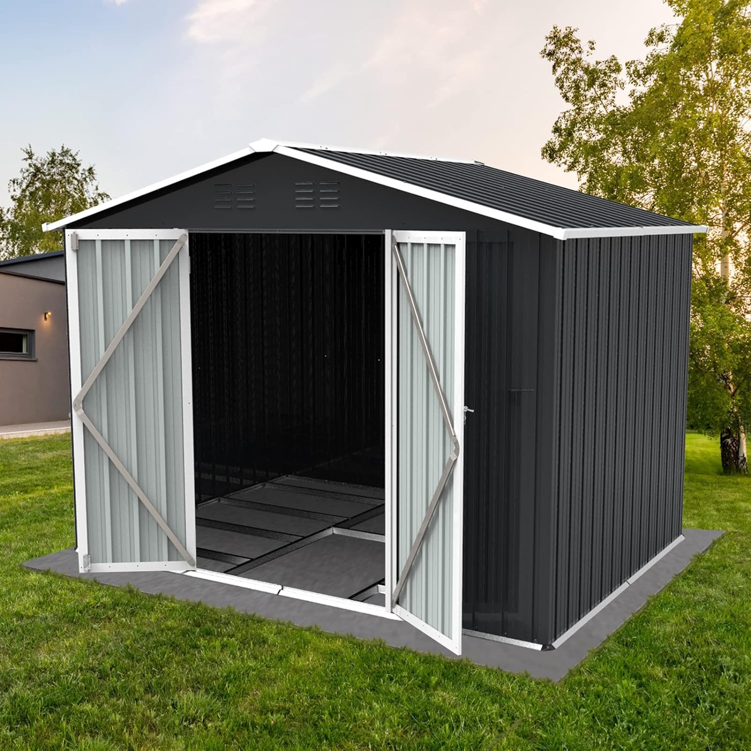 bovono outdoor storage sheds 8ftx6ft review