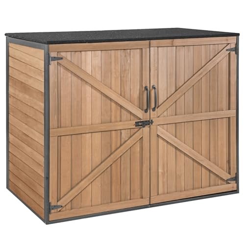 Maximize Your Outdoor Space: The Aivituvin Storage Shed Solution for Trash Cans and Yard Tools